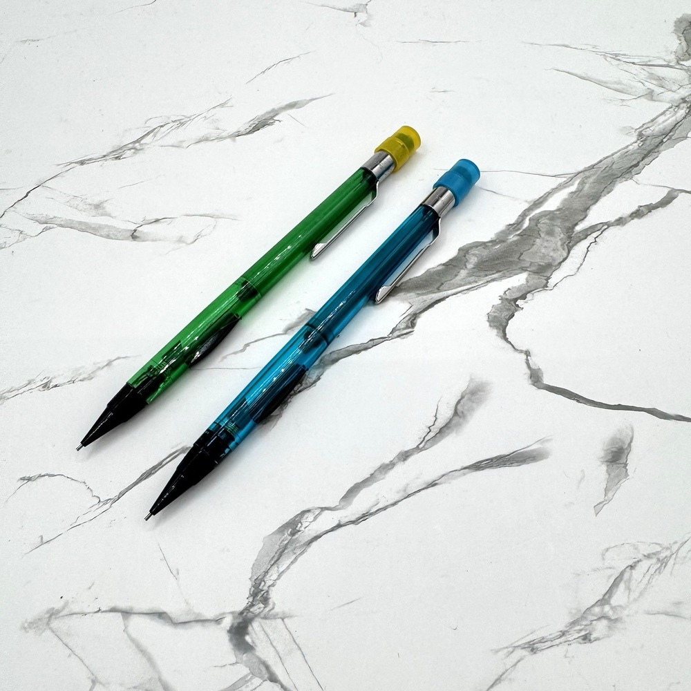 Lot of 2 Pentel Quicker Clicker PD345 Mechanical Pencils 0.5mm Japan Vintage